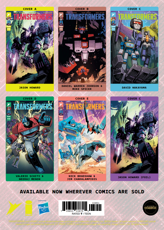 TRANSFORMERS #38 CVR ZE : JAK in the box comics retailer exclusive : Cover art done by: Wil Shrike